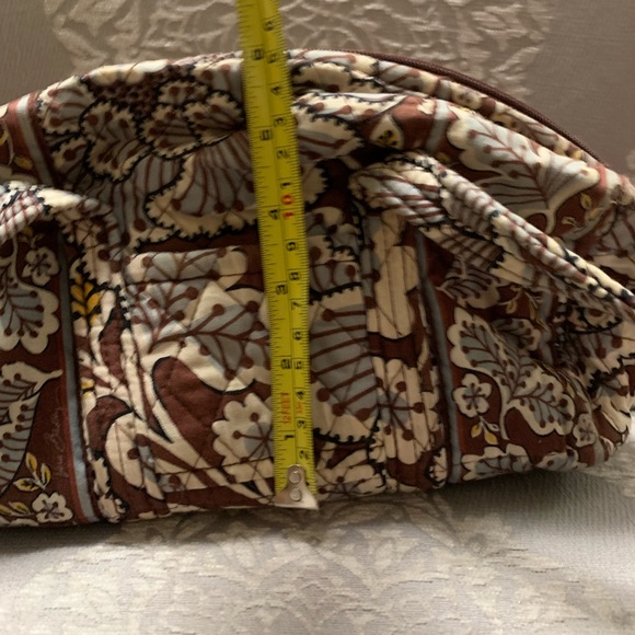 Vera Bradley Brown and Blue Floral purse - Picture 5 of 6
